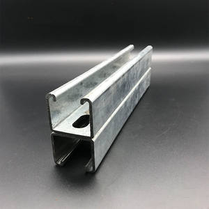 10-12ft en acier au carbone C Section Rail HDG Unistrut Canaux Galvanisé Acier Toit Botte Aluminium Q235 Matériel Coupe/Soudage - Product Image 3