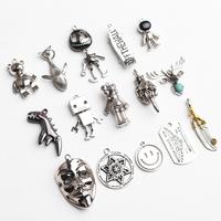 Pendentif breloque en acier titane, chaîne de pull, collier hip-hop, accessoire de bijouterie DIY pour hommes et femmes