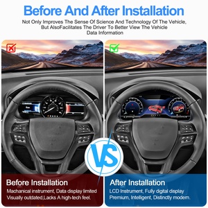 LCD Digital Cluster Dashboard <b>Speedometer</b> Instrument Panel Upgrade <b>for</b> Ford Explorer 2017-2018 - Product Image 3