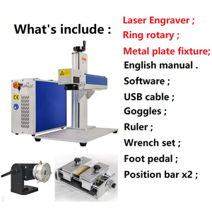 เครื่องเลเซอร์มาร์กกิ้ง 2.5D สำหรับงานเครื่องประดับ อาวุธปืน โลหะ กำลัง 20W-100W รองรับไฟล์ DXF PLT BMP <span class=keywords><strong>AI</strong></span> เครื่องแกะสลักด้วยเลเซอร์ - Product Image 4