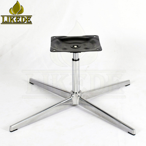 Base Giratoria de 360 Grados para Silla de Salón, Diseño Brevity, Cuatro Patas, Aleación de Aluminio Pulido - Product Image 2