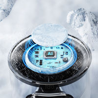 Ventilateur portable à affichage LED haute vitesse, nouveau système de refroidissement par compression de glace réglable, batterie portable pour ventilateurs portables
