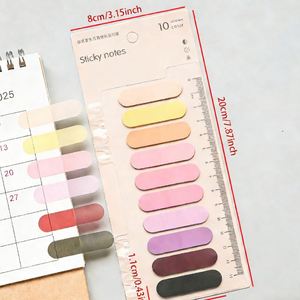 ชุดแท็บโน้ตแบบติดเอง 10 สีพาสเทล/สีอ่อน สำหรับทำเครื่องหมายหน้ากระดาษ ใช้ในสำนักงาน โรงเรียน สำหรับทำเครื่องหมายเอกสารและสมุดบันทึก - Product Image 2