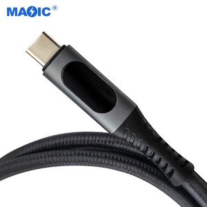 CE 40Gbps USB3.2 USB4.0 Transparent Type C Data <strong>Cable</strong> 100W 240W 8K 60Hz Compatible <strong>Thunderbolt</strong> <strong>3</strong> Audio <strong>Cable</strong> - Product Image 6