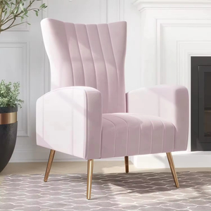 Poltrona Nordica in Velluto con Cuscino Imbottito Spesso e Confortevole, Vendita all'Ingrosso - Product Image 3