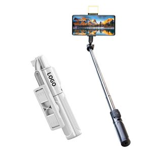 Portable Mini Selfie Stick 360 Rotatable Pink <b>White</b> Color Wireless Foldable Mobile Phone Tripod for Sale - Product Image 2
