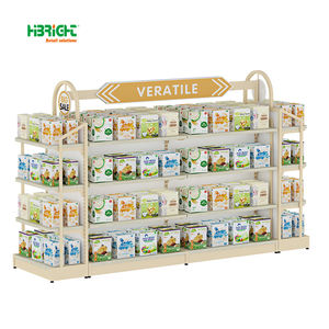 Estante de supermercado de doble cara innovador para góndola de hierro resistente de la tienda del bebé y pantallas Slatwall - Product Image 3