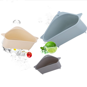 Sucker Type Kitchen Storage Drain <b>Basket</b> Multifunctional Waste Rack <b>Sink</b> Plastic - Product Image 4