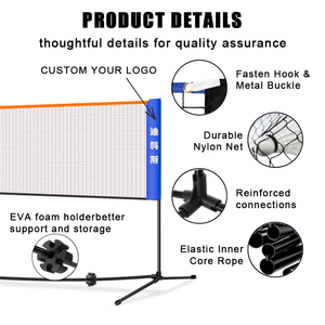 Factory Direct Sale DKS Brand Foldable Portable <strong>Badminton</strong> <strong>Net</strong> with Stell Tube Eco-Friendly &amp; Durable 300x155cm Easy Assembly - Product Image 4