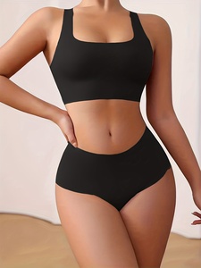 <span class=keywords><strong>Set</strong></span> di biancheria intima da donna <span class=keywords><strong>Set</strong></span> di reggiseno Push up con costine sportive senza fili <span class=keywords><strong>Set</strong></span> di reggiseni traspiranti senza cuciture - Product Image 2