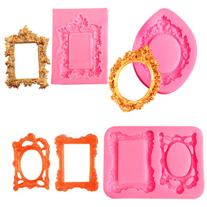 Nouveau cadre Photo <span class=keywords><strong>en</strong></span> relief rétro moule à sucre à la main <span class=keywords><strong>savon</strong></span> et outil de gâteau avec bordure <span class=keywords><strong>en</strong></span> relief creux <span class=keywords><strong>en</strong></span> silicone <span class=keywords><strong>en</strong></span> forme de numéro - Product Image 2