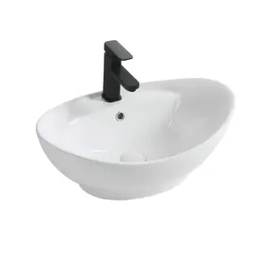 Medyag bagno lavabo arte lavabo a forma ovale bagno bagno di lusso sopra il lavandino del bancone