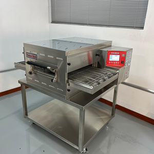 Transportador eléctrico de 20 pulgadas para hacer pizza, horno de túnel de impacto de acero inoxidable para comida rápida y uso en restaurantes - Product Image 1