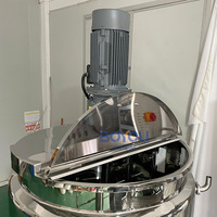 Cuve Mélangeuse Chauffante Électrique à Double Paroi en Acier Inoxydable de 500L 1000L pour Transformation Alimentaire avec Agitateur Homogénéisateur
