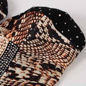 Custom Snake Print Corset <b>Top</b> Strapless <b>Rhinestone</b> Bustier <b>Crop</b> <b>Top</b> Women Sexy Clubwear OEM Manufacturer - Product Image 4