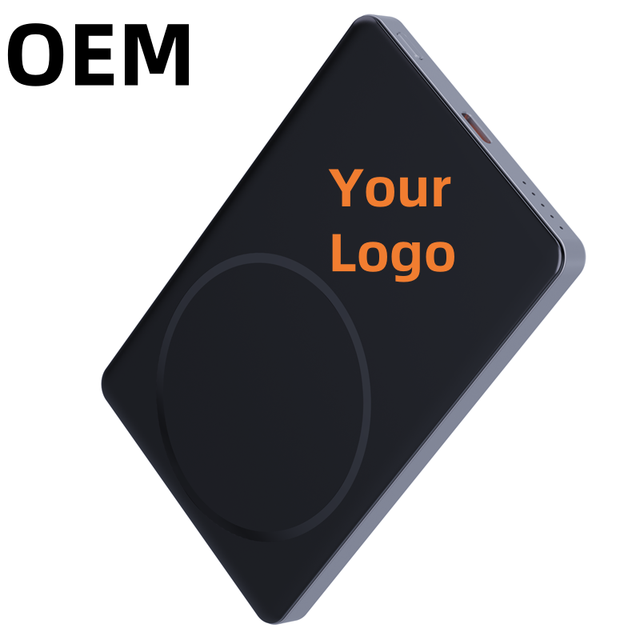 Ultra-thin Design 5000mAh Magnetic Wireless Power Bank 15W Fast Charging Several Devices Simultaneously OEM/ODM Supported