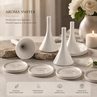 Testeur de parfum en céramique minimaliste, outil de dégustation en porcelaine, accessoire olfactif pour la combinaison de senteurs