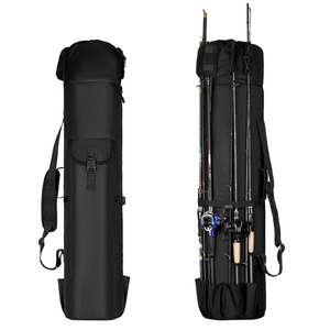 Estuche de transporte de viaje con 5 varillas de gran capacidad impermeable accesorios de pesca regalo para hombres - Product Image 5