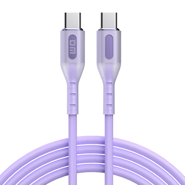 Type C to Type-C Cable Mobile Phone Usb C 65W Fast Charging Cable Silicon Data Cable
