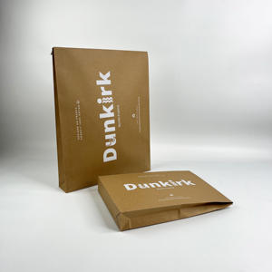 Sac d'expédition en papier kraft écologique, sacs en carton autocollants, soufflets latéraux, enveloppes postales pour l'<span class=keywords><strong>envoi</strong></span> de vêtements - Product Image 5