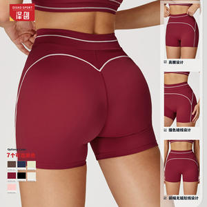 Shorts Deportivos de Cintura Alta Zechuang para Mujer, Secado Rápido, Absorción de Humedad, para Yoga, Running, Fitness, Verano 2025 - Product Image 4