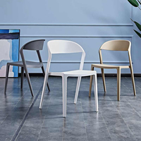 Chaises de salle à manger en plastique en gros, chaises de salle à manger en plastique modernes et uniques, empilables, pour l'intérieur et l'extérieur, pour restaurants