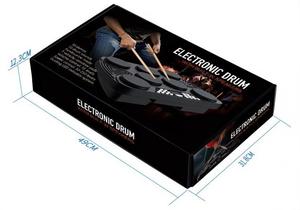 Portable 7 Pad Digital Electronic <b>Drum</b> Pad Foldable Desktop Electric <b>Drum</b> Set Bluetooth MIDI Practice Electronic <b>Drum</b> Kit Logo - Product Image 2