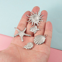 DAIHE mode bricolage perle poisson accessoires verre acier inoxydable bijoux pendentif en gros non ternir