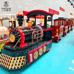 รถไฟฟ้าไร้รางสำหรับเด็กและผู้ใหญ่ 24 ที่นั่ง ราคาประหยัด หรูหรา เหมาะสำหรับสวนสนุกในร่ม ขาย - Product Image 3