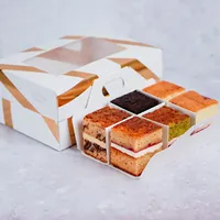 Boîte d'emballage de gâteau personnalisée de luxe Boîte à gâteau au fromage imprimée pour anniversaire Convient aux gâteaux, pâtisseries, desserts et cadeaux