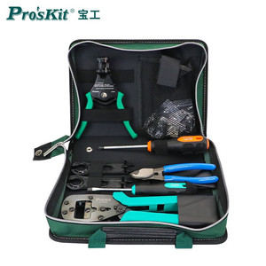 ชุดเครื่องมือจีบสายไฟ Pro'sKit รุ่น PK-2061 คีมตัดและปอกสายไฟโซลาร์เซลล์ ไขควง เครื่องมือซ่อมและติดตั้ง - Product Image 1