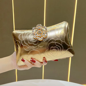 Women's Fashionable Light Luxury PU <b>Clutch</b> Bag Chain Decoration Closure Urban Simplicity Style High-end Bag Tanjing - Product Image 1