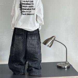 Ropa de calle de otoño 2025, ropa personalizada para niños, pantalones <span class=keywords><strong>vaqueros</strong></span> rectos de gran tamaño para niños, pantalones <span class=keywords><strong>vaqueros</strong></span> para niños - Product Image 5