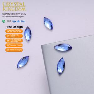 Strass en verre fabriqués en Autriche 2201 Forme marquise 14 facettes Dos plat Étuis de téléphone Housses de tablette Bracelets de montre intelligente Sans fil - Product Image 3