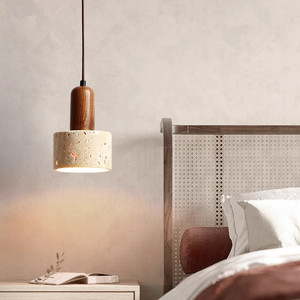 Lámpara colgante decorativa creativa, iluminación de techo, luz colgante de madera travertino Natural para decoración de <span class=keywords><strong>paso</strong></span> de Villa en casa - Product Image 2