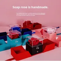 Boîte cadeau pour la fête de la Saint-Valentin Qixi 520 avec doublure en éponge en matériaux recyclés, emballage rigide pour fleurs, bague, pendentif