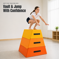 Boîte de gymnastique empilable à 3 niveaux pour enfants, idéale pour le saut, l'escalade et les jeux scolaires - Vente en gros OEM