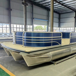 7.6m sang trọng thể thao cá Deluxe phong cách mới gia đình Đảng phao thuyền du thuyền sang trọng Inflatable nhôm sợi thủy tinh thân tàu phía ngoài - Product Image 4