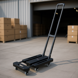 Chariot pliant à 6 roues, capacité 500 lbs, chariot utilitaire pliable pour le transport d'outils et de bagages - Product Image 2