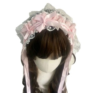 New princess-style lace <b>bow</b> heavy-duty headband for women, cute and sweet Lolita accessories, hair <b>clips</b>, head ornaments - Product Image 5