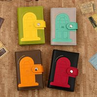 Carnet à spirale A7 A6 A5 à bouton-pression, couverture souple, bloc-notes cadeau avec portefeuille organisateur de budget motif chaton