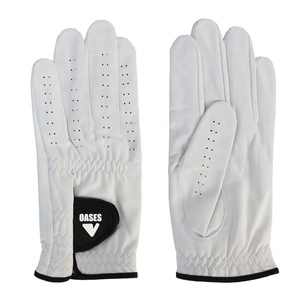Gant de golf en cuir Cabretta blanc avec marqueur de balle personnalisé - Product Image 5