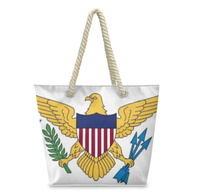 Sac fourre-tout avec drapeau de Saipan, avec poignées en corde de chanvre, grande capacité, durable, imperméable, sac à bandoulière polyvalent pour le travail, les voyages, la plage