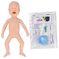 Maniquí de Silicona EZTRAIN para Entrenamiento de Inyección e Intubación, Modelo de Bebé Prematuro de 24 Semanas, Duradero, 3 kg