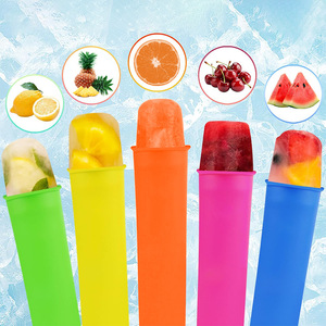 แม่พิมพ์ไอศกรีมซิลิโคนสำหรับเด็กพร้อมฝาปิด 6 สี โมโนโครม เกรดอาหาร ทำความสะอาดง่าย ปลอดภัยสำหรับช่องแช่แข็ง ปลอดภัยสำหรับเครื่องล้างจาน - Product Image 2