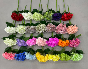 Ramo de Hortensias Artificiales de Tacto <span class=keywords><strong>Real</strong></span> para Decoración de Bodas, Celebración de Año Nuevo, Flor Elegante de Tallo Único, Regalos de Navidad - Product Image 1