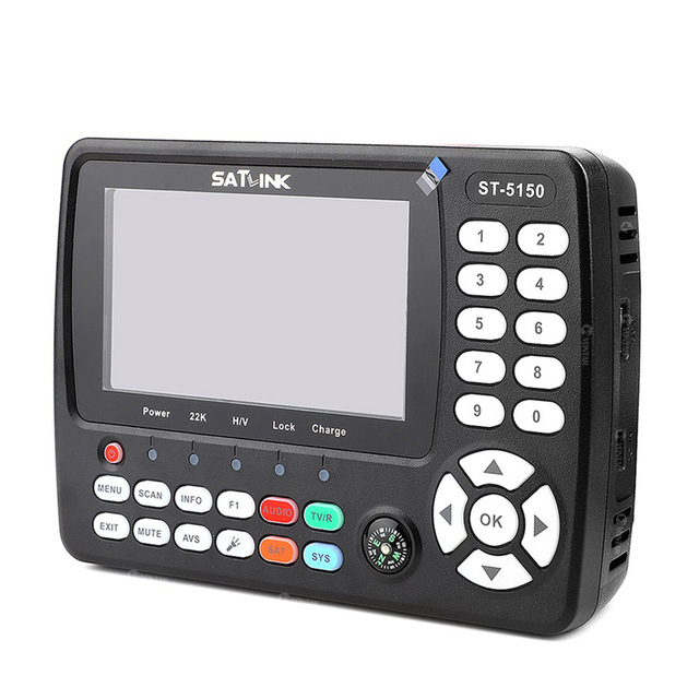 OEM ODM Satlink ST5150 DVB-S2 Combo Satellite Receiver TV Finder Plastic Digital Display LCD UK & US Plug Type