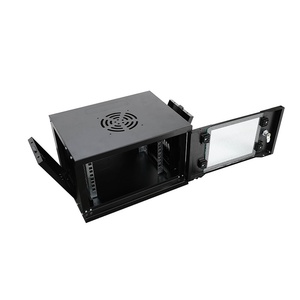 Mini 6U máy chủ Rack với lưới/kính cửa trước và có thể điều chỉnh đường ray kim loại Rack mount trường hợp máy tính với tốt giá máy chủ giá - Product Image 1