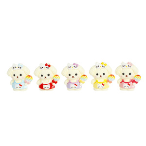 Lanshuo - Juego de Joyería en Miniatura de Resina 3D con Diseño de Hello Kitty y Perro, Modelo de Plástico para Decoración de Teléfonos - Product Image 5
