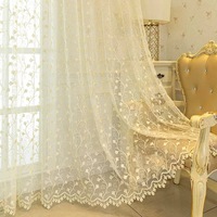 Voilages en lin pour salon, chambre et balcon, écrans décoratifs de fenêtre de style français